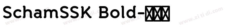 SchamSSK Bold字体转换
